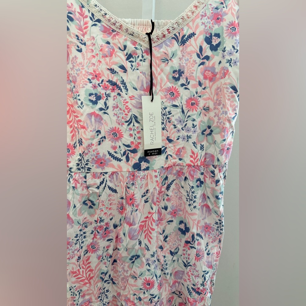 Rachel Zoe Pink Floral Maxi Dress size 10 - Picture 9 of 9